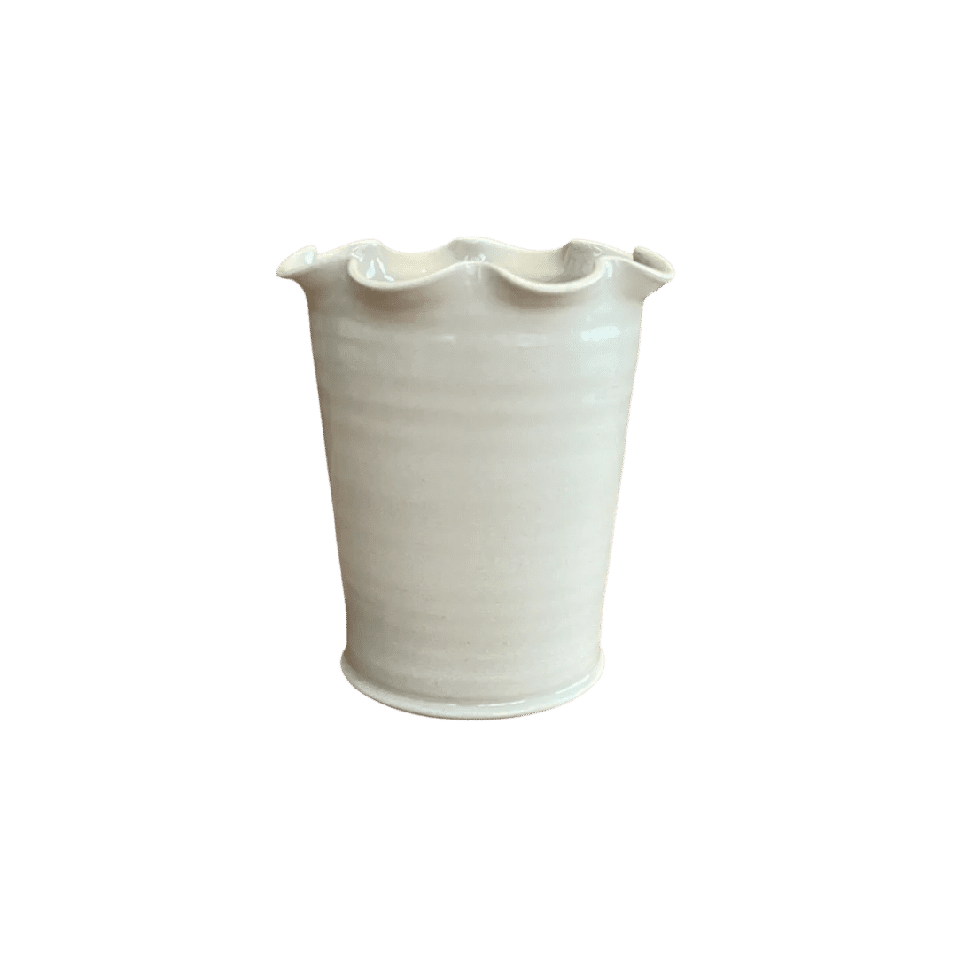 Frilly Vase Stoneware Small