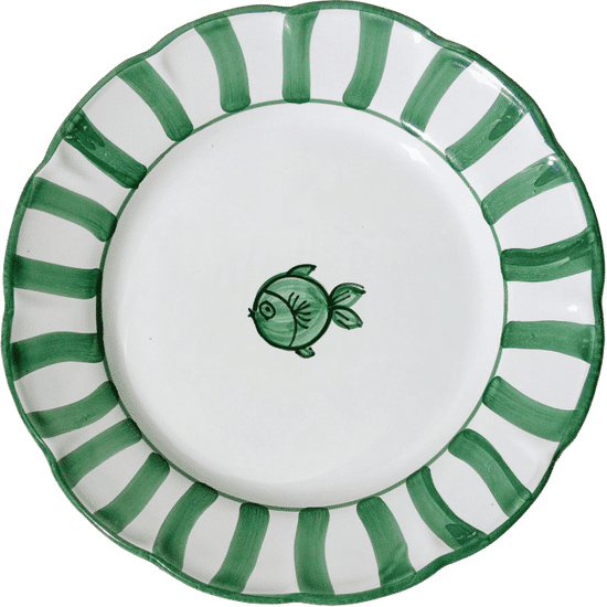 Capri Fish Plate 25 cm – Green