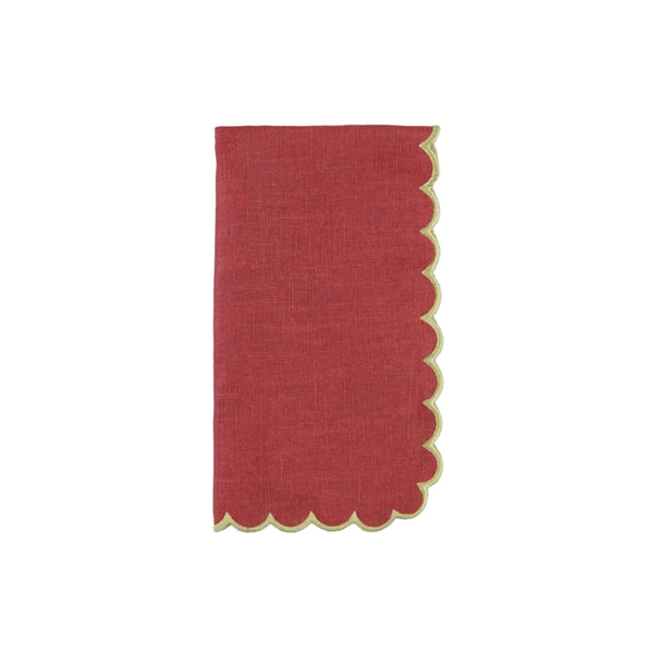Filipa Napkin, Dusty Pink with Yellow