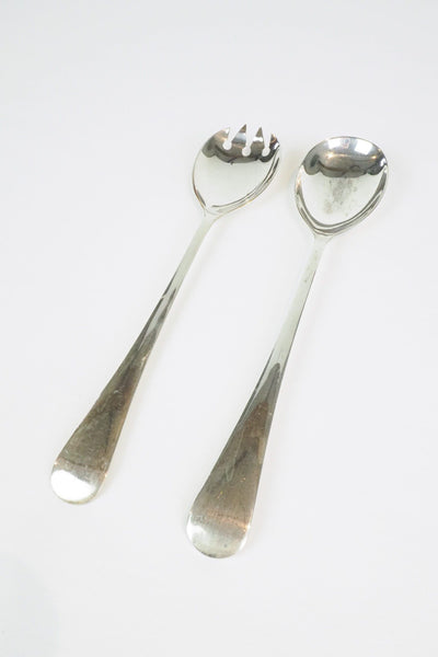 Silver Plate Salad Servers