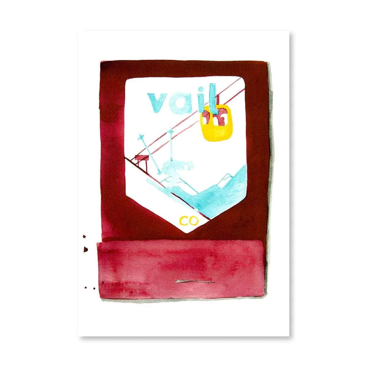 Vail Matchbook Print