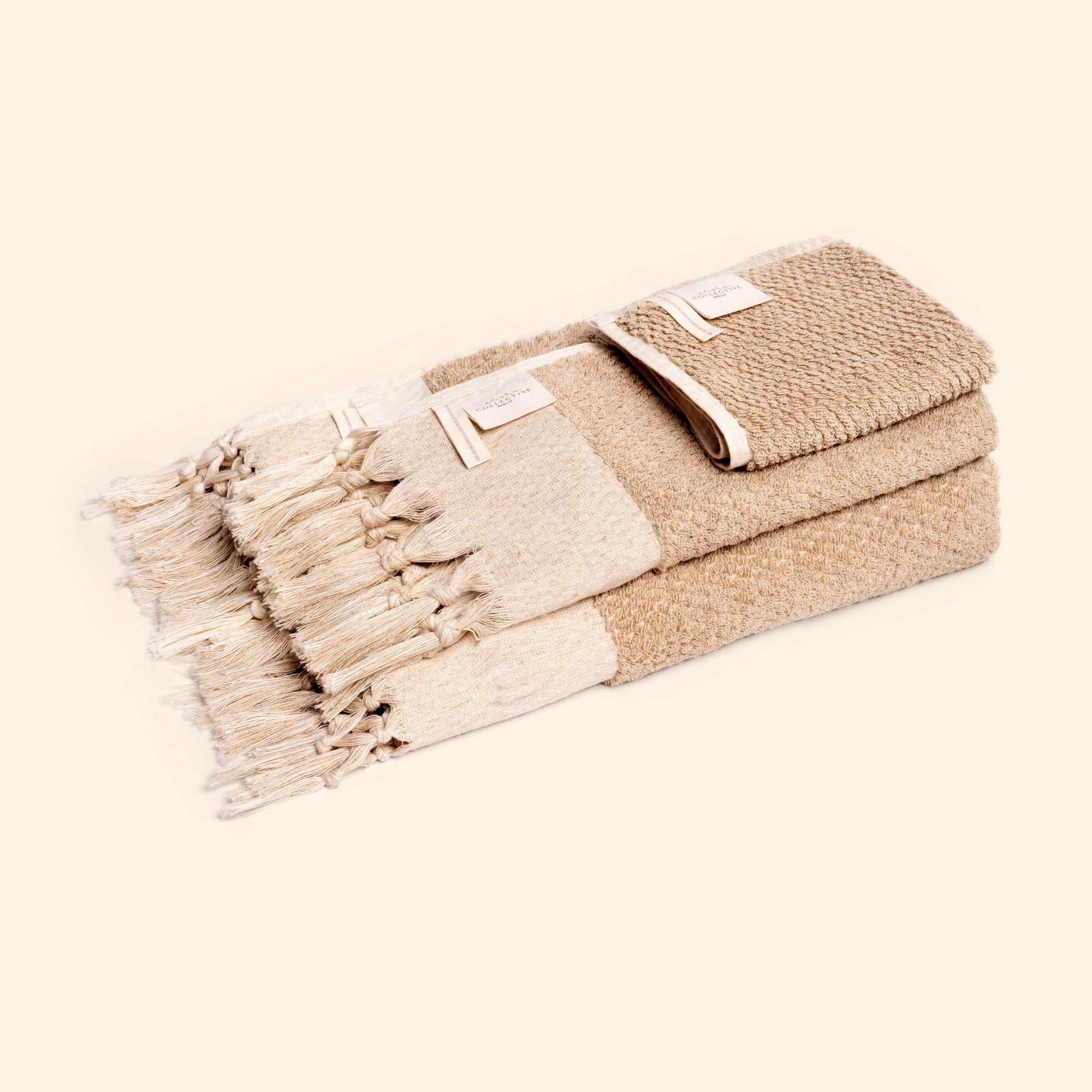 Plush and Bare Linen Hand Towel
