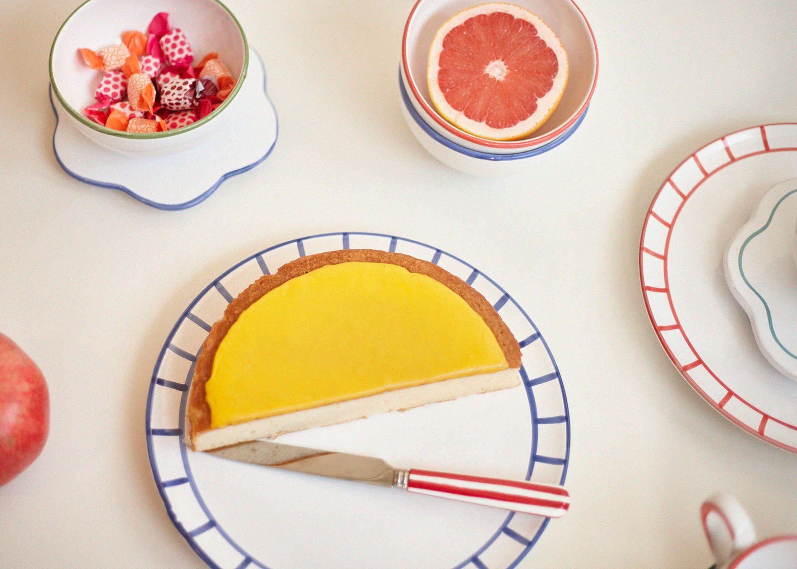 Dinner Plate - Royal Blue Fence