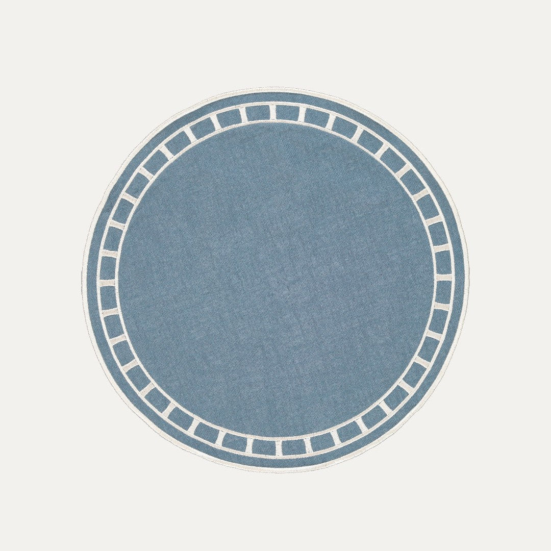 Marim Placemat, Blue and White