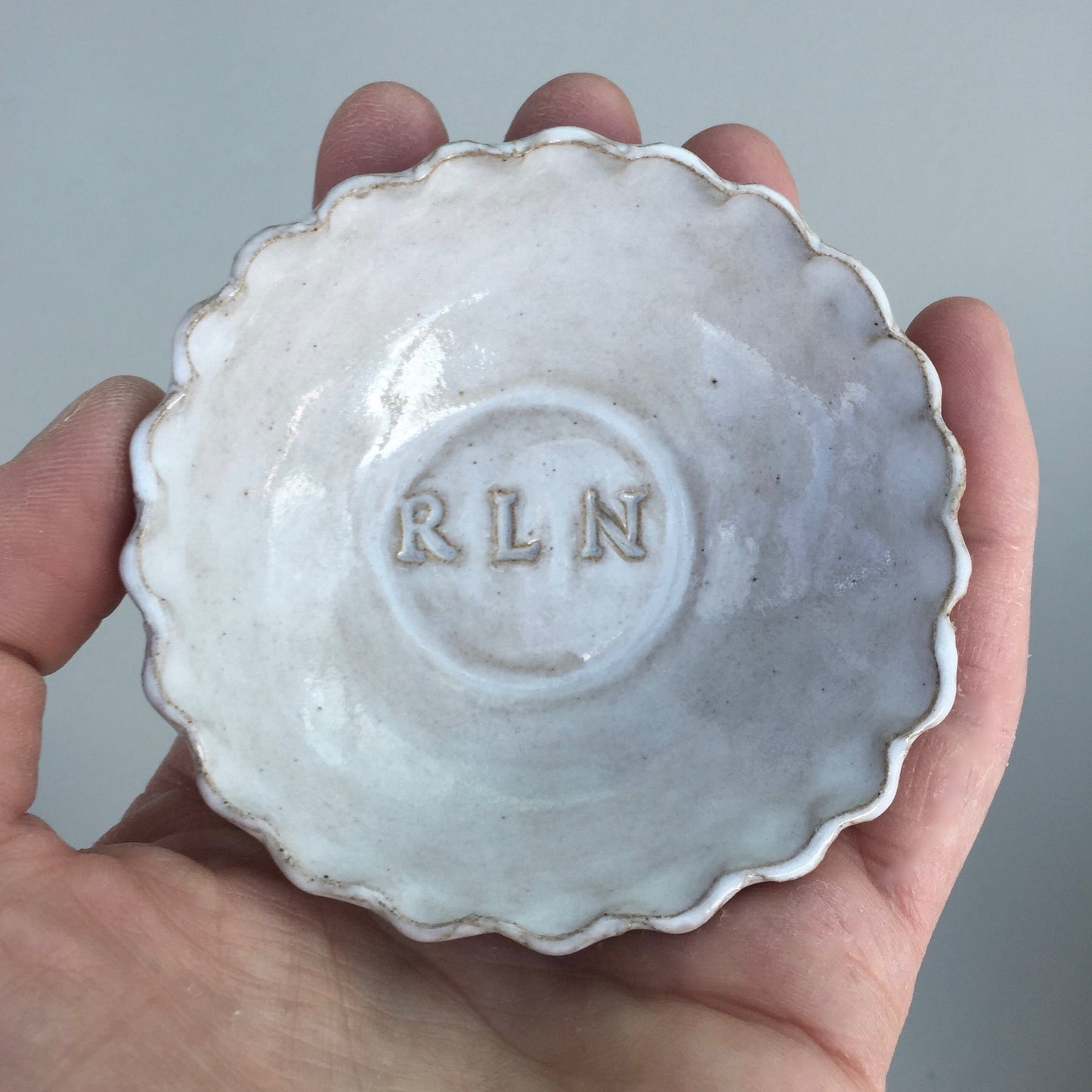 Personalised Pottery Initials / Name Ring Dish