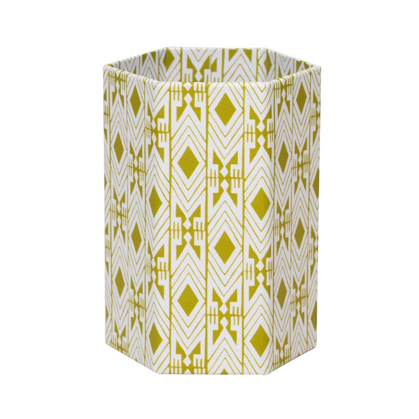 Tijan Maize Yellow Hexagonal Brush Pot