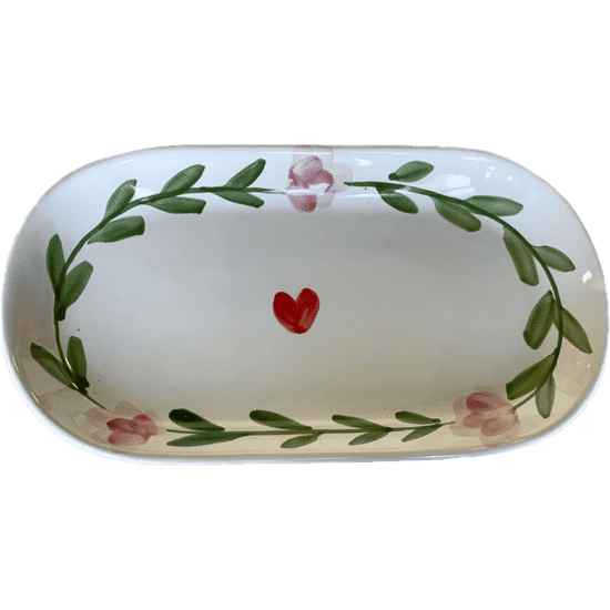 Oval Plate Rosa 32cm