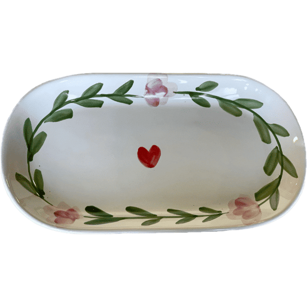 Oval Plate Rosa 32cm