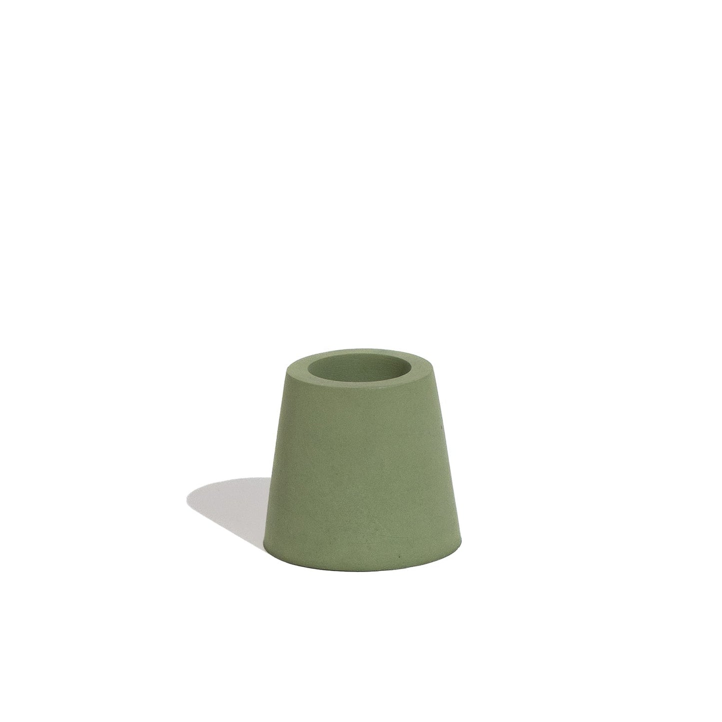 Stump Candle Holder - Green