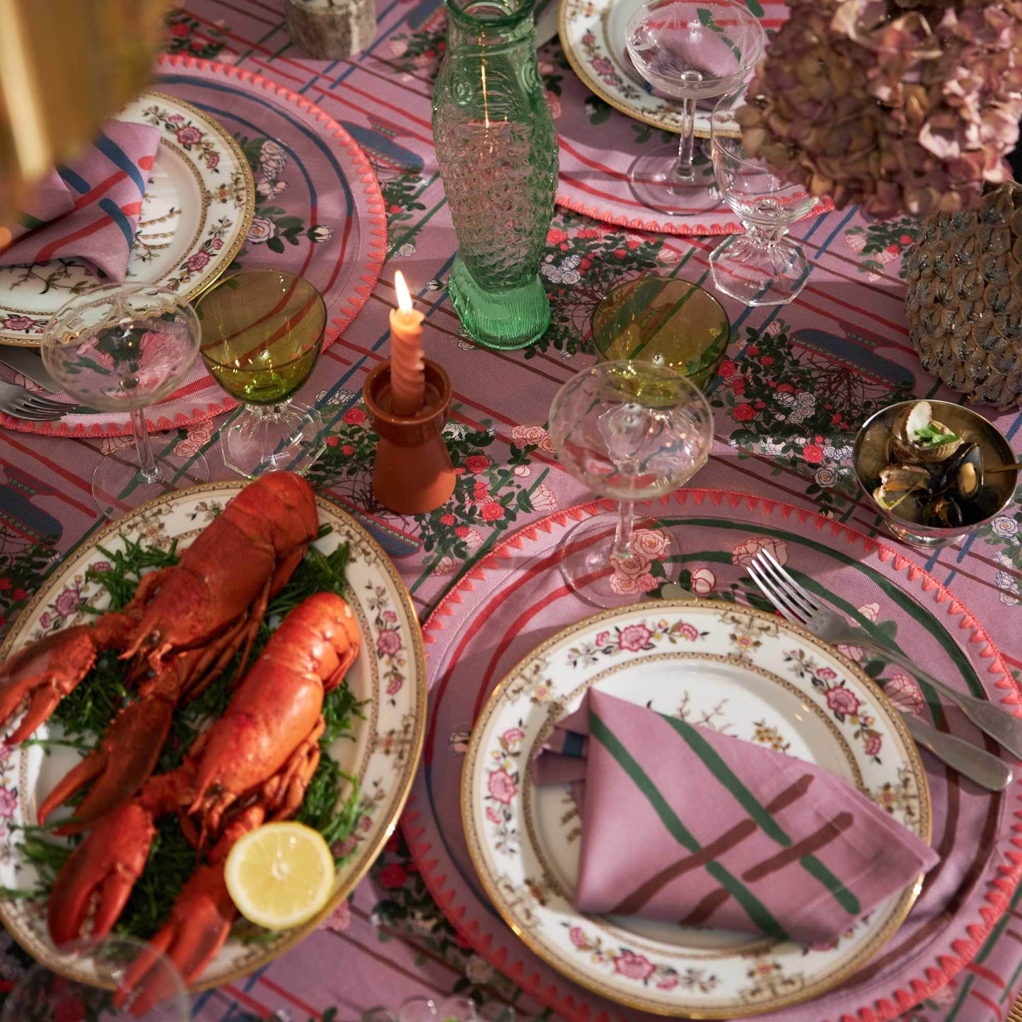 La Vie en Rose Tablecloth