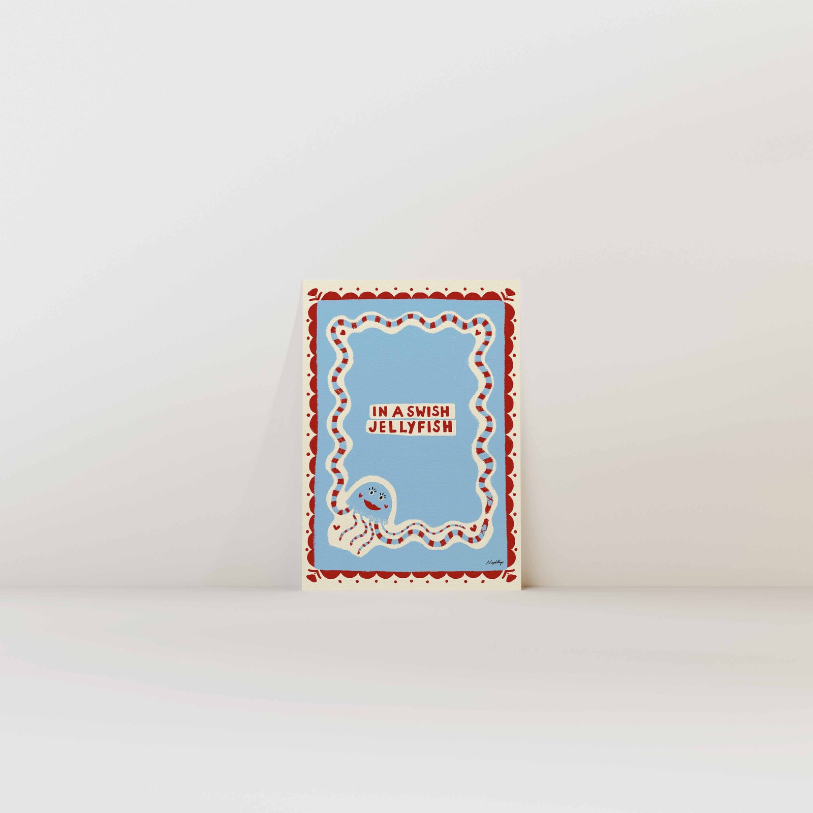 In a Swish Jellyfish Print