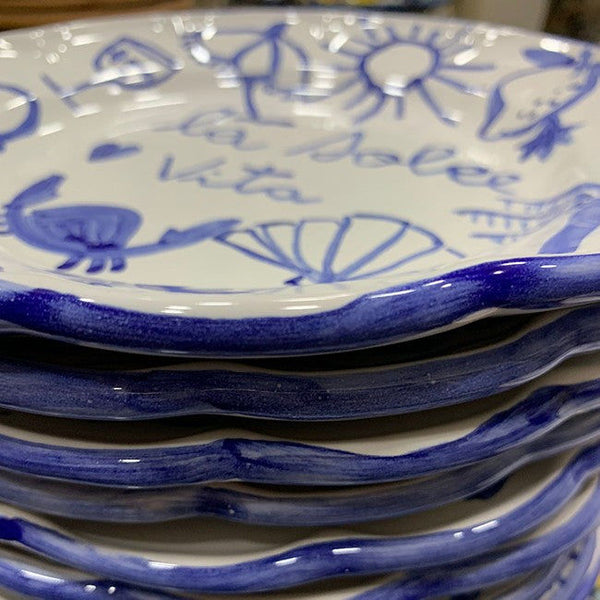 Dolce Vita Plate Blue - 25cm