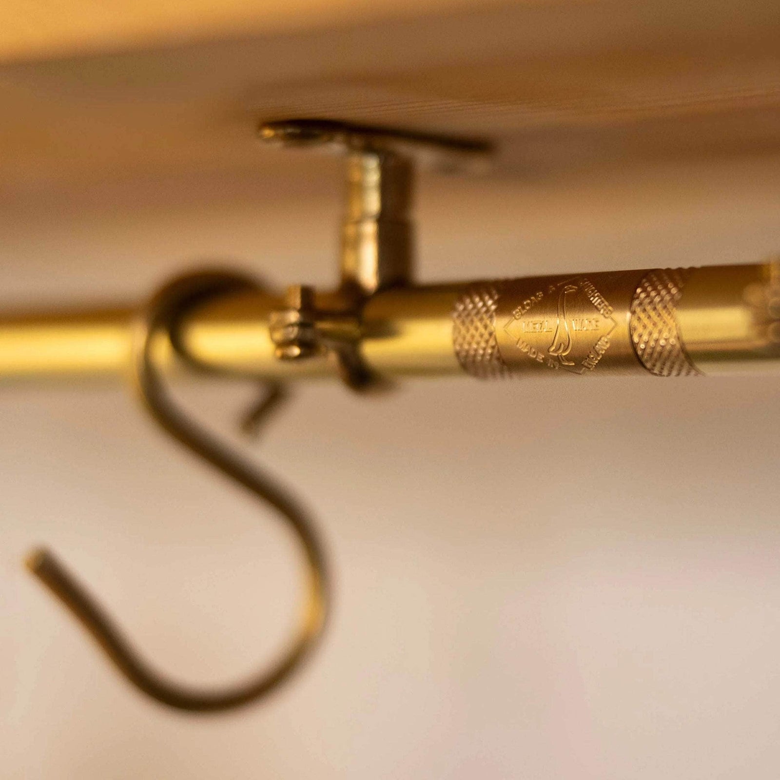 Brass Hanging Rail 80cm