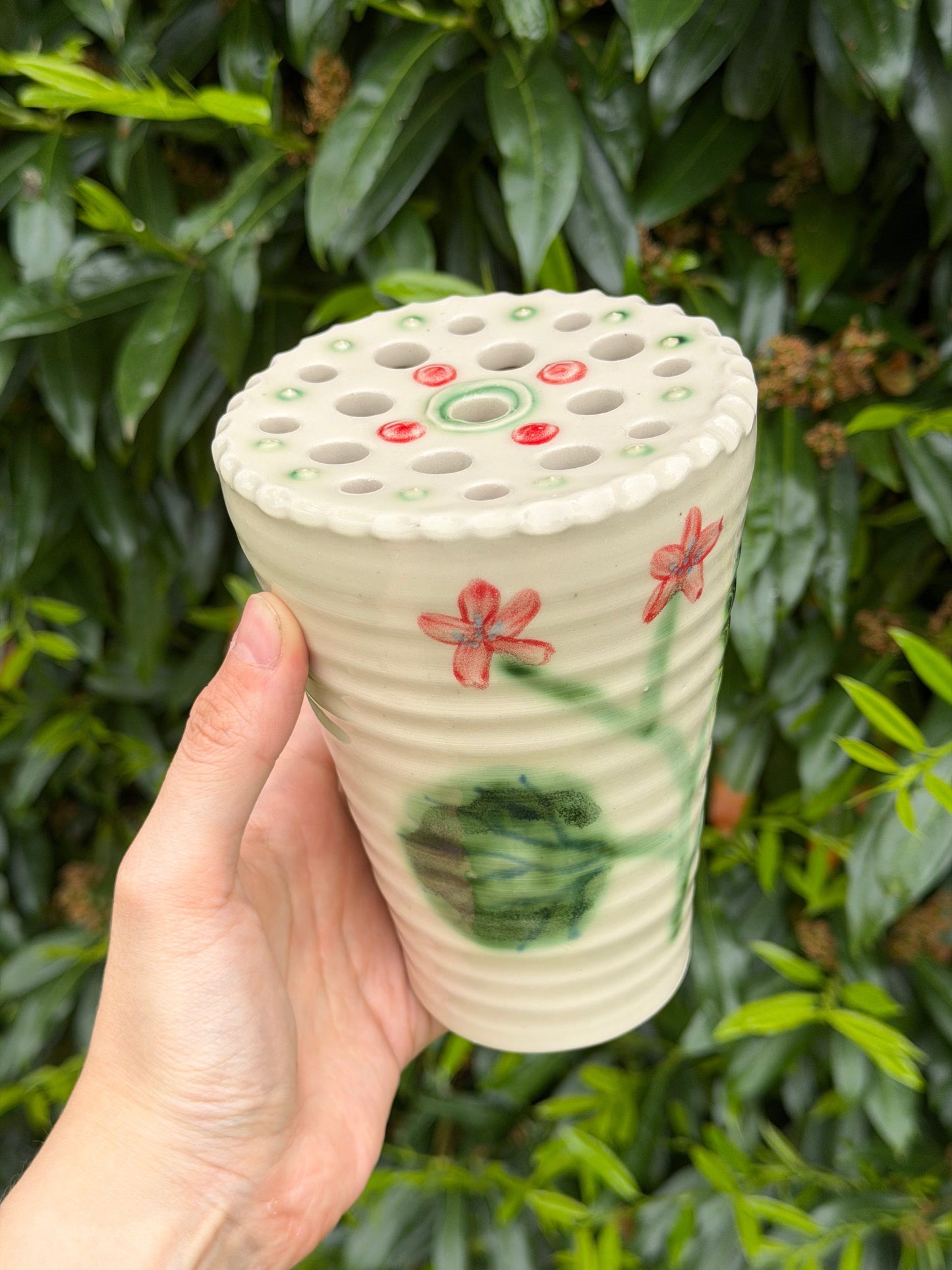 Pelargonium Vase - White - #7