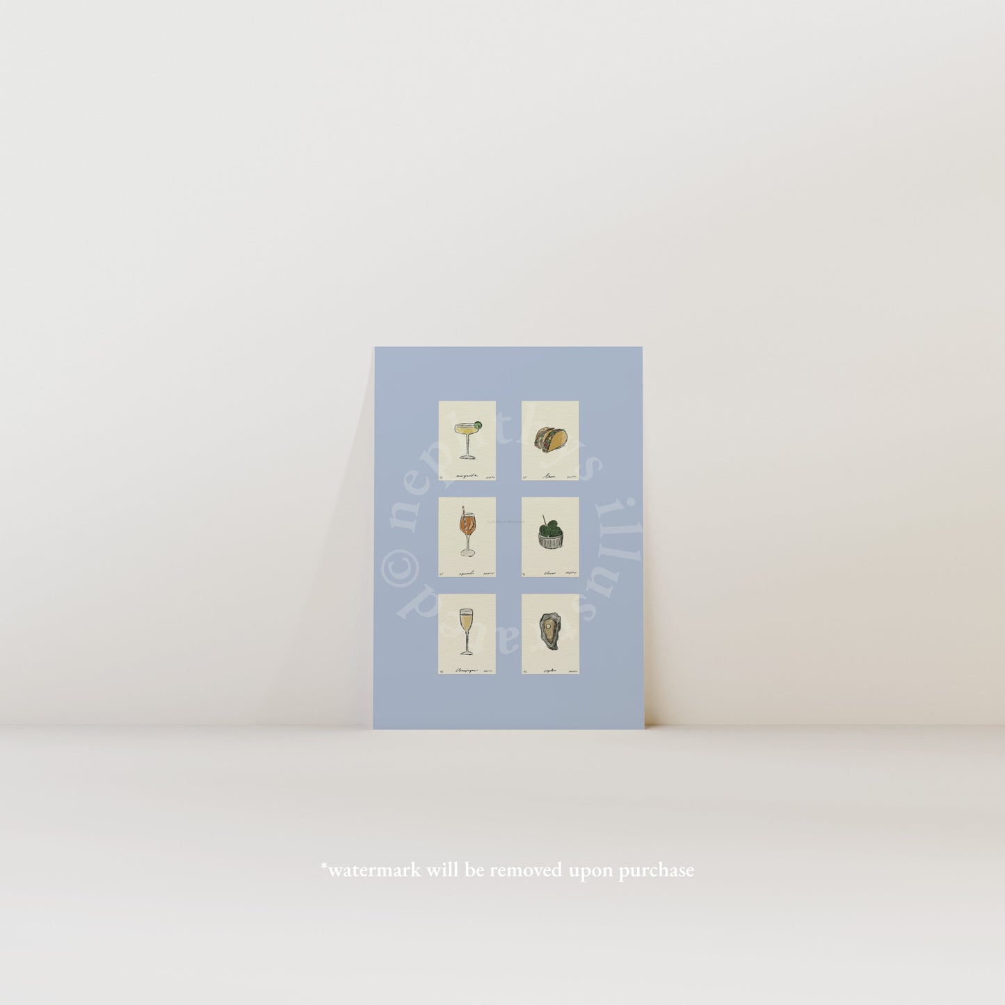 Sips & Snacks Set Print