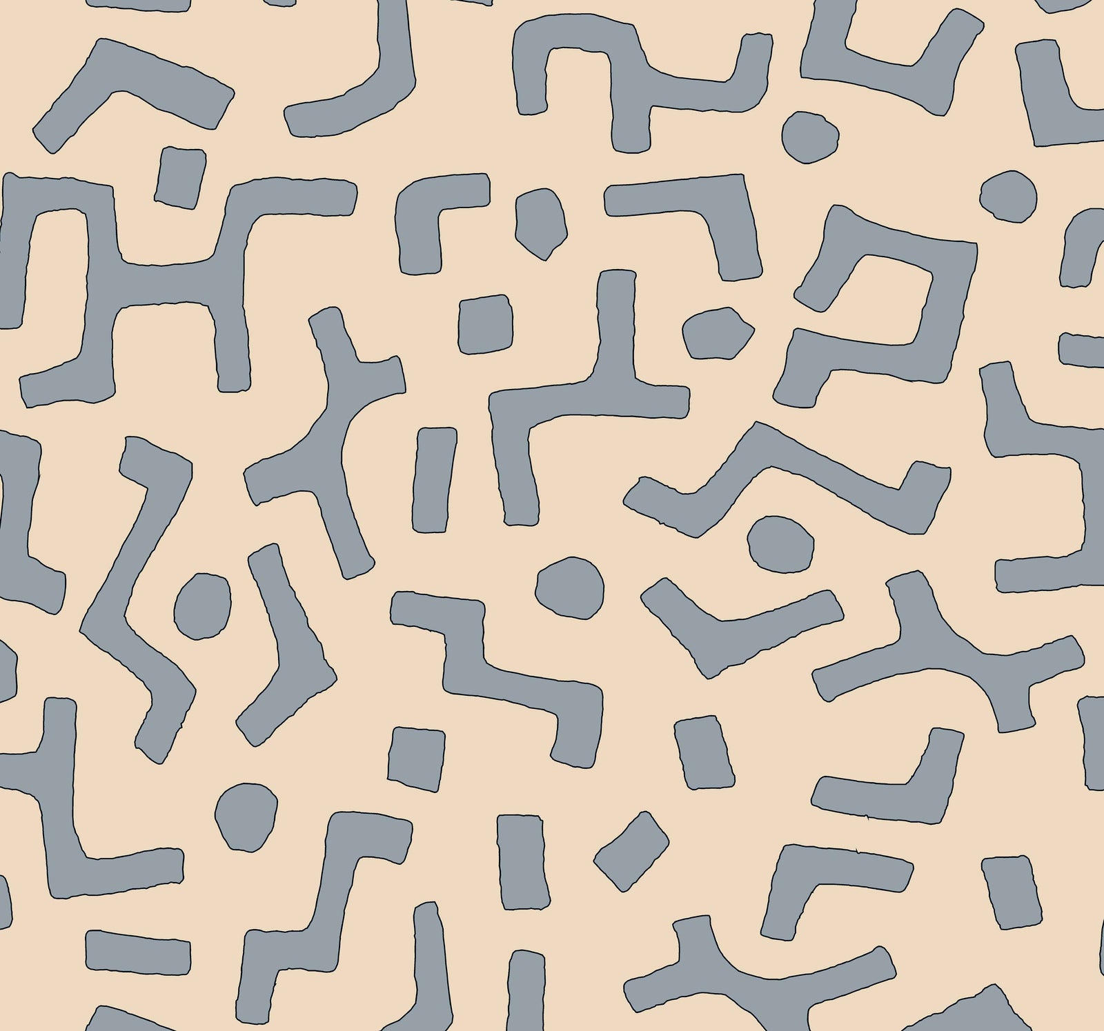 Raphia Wallpaper, Sky Sample