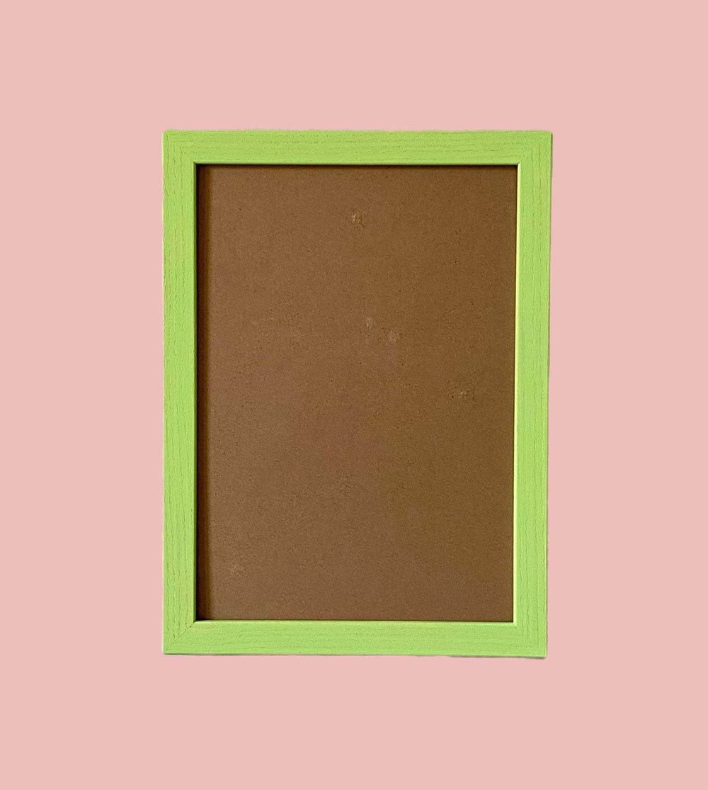 Painted Wood Picture Frame, Lime