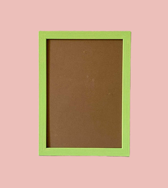 Painted Wood Picture Frame, Lime