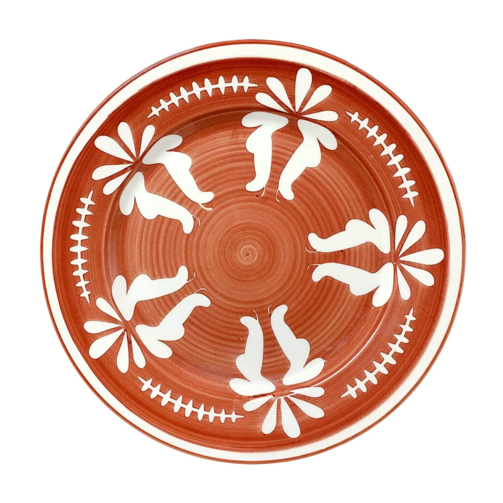 Dinner Plate -  Flor - Rust Red