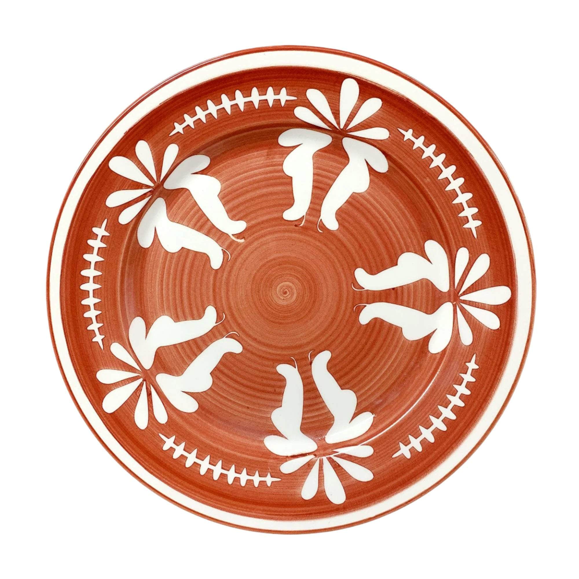 Dinner Plate -  Flor - Rust Red