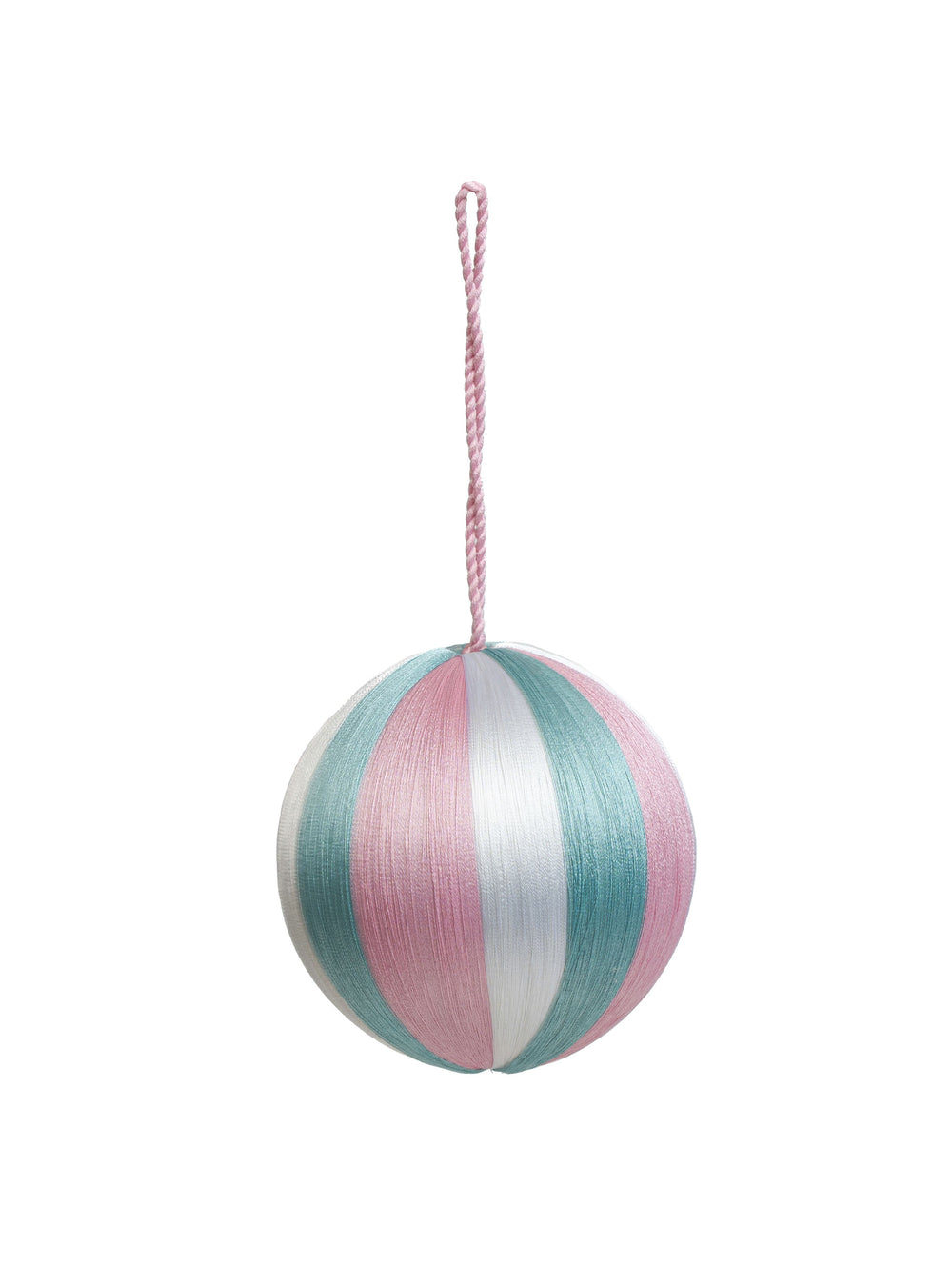 Stripe Baubles L 4" - Multi Colour