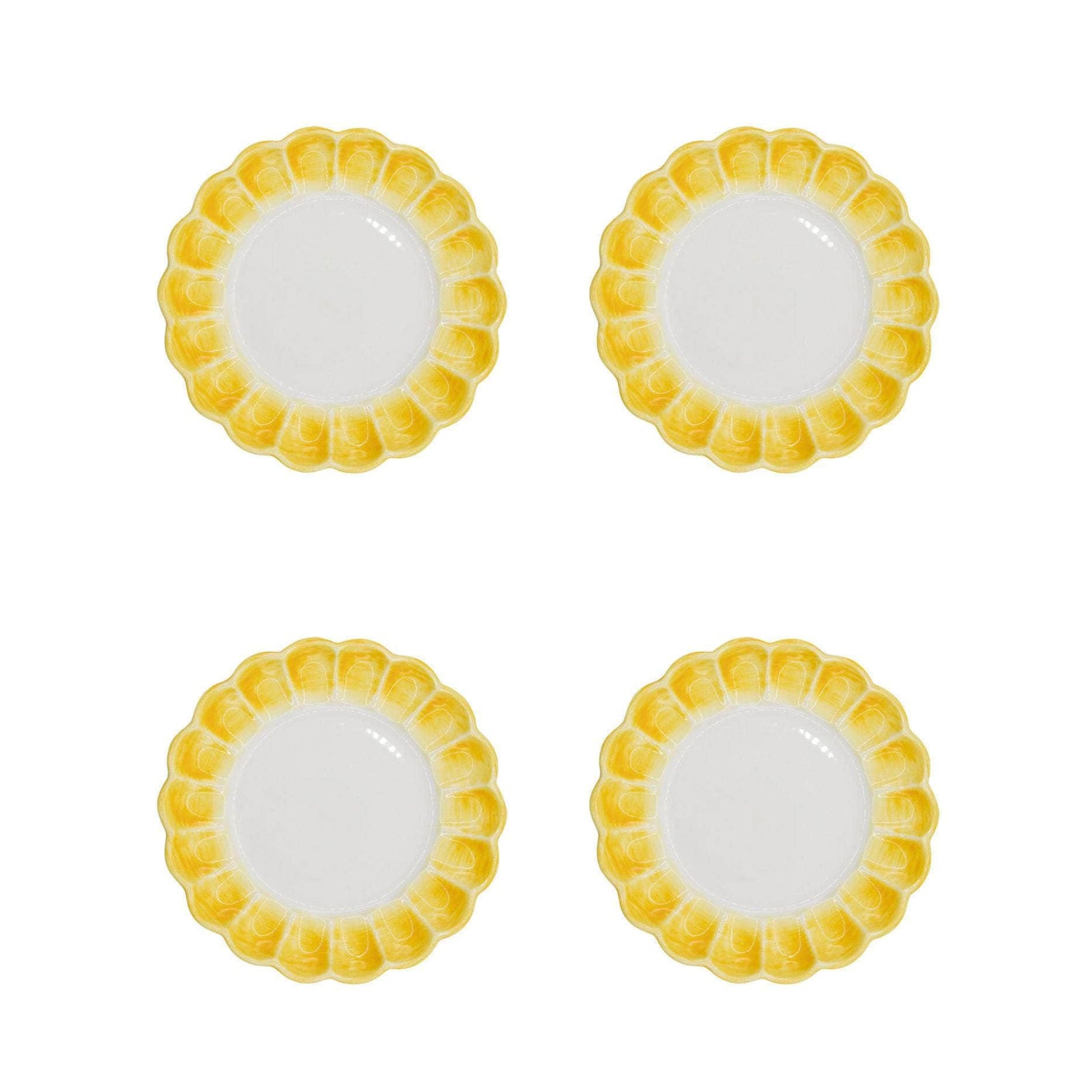 Lido Side Plate, Yellow, Set Of 4