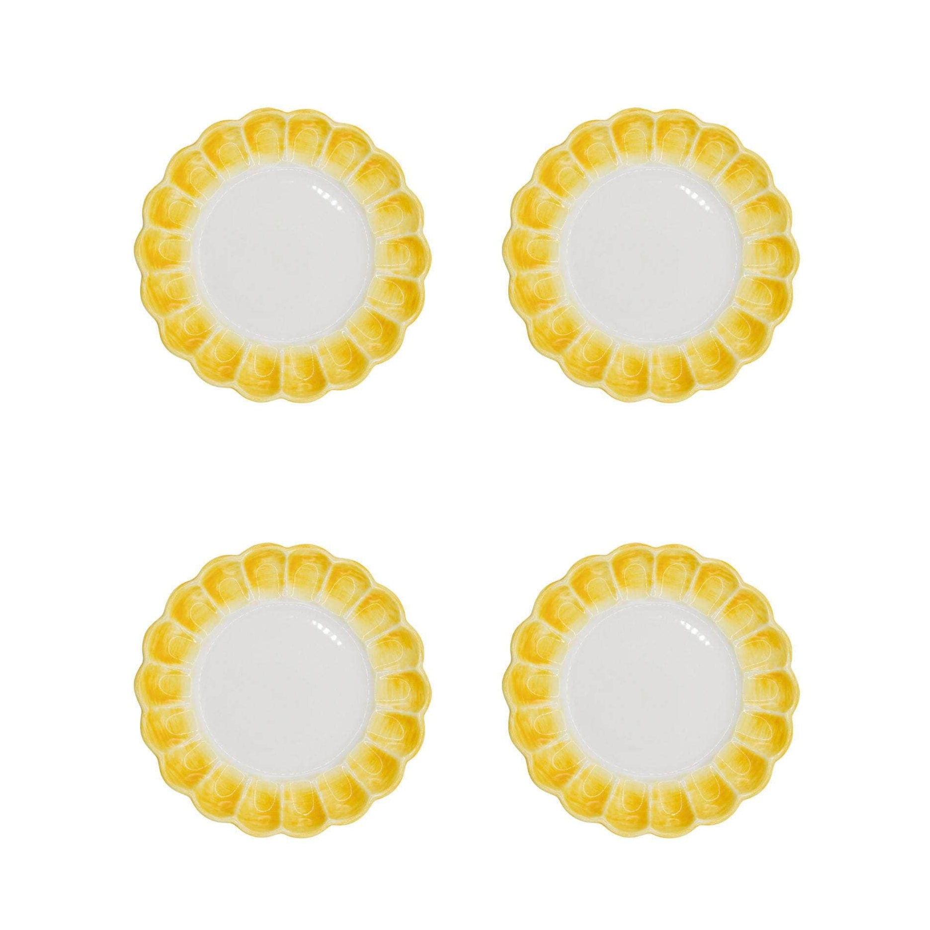 Lido Side Plate, Yellow, Set Of 4