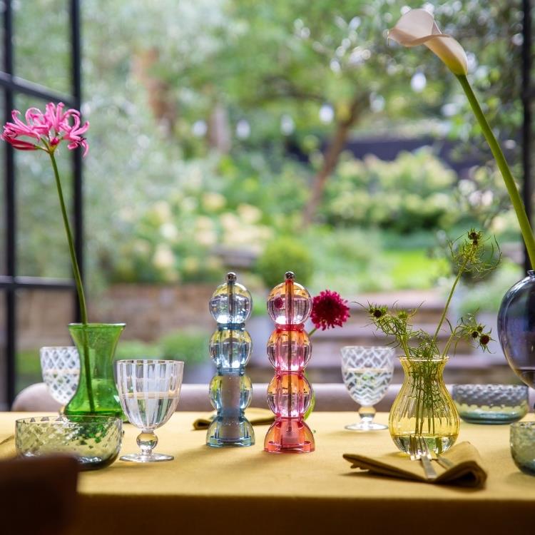 Blue Icy Bobbin Salt or Pepper Mill