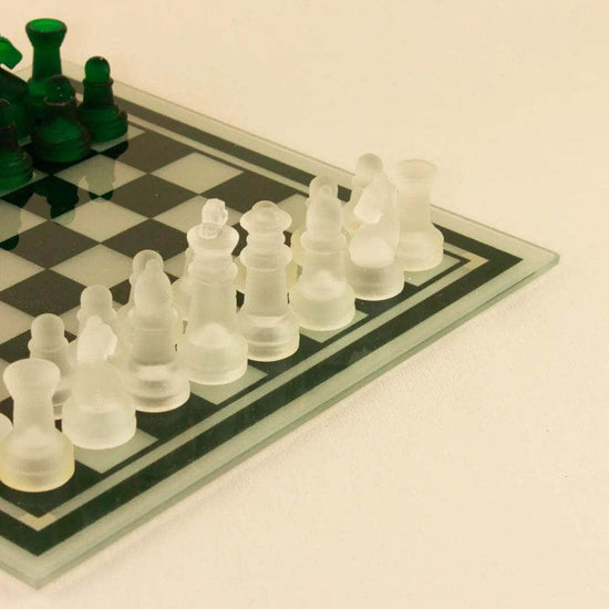 Vintage Crystal Chess Set