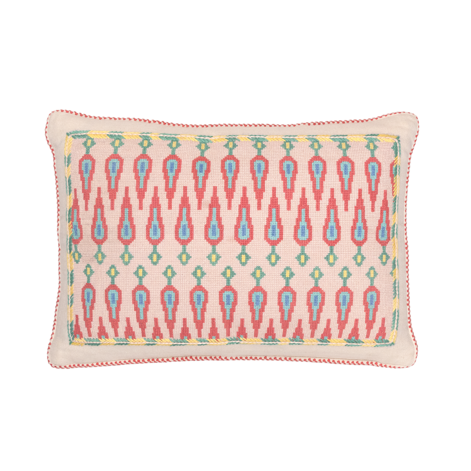 Cross-Stitch Pillow Cover 14×20 in