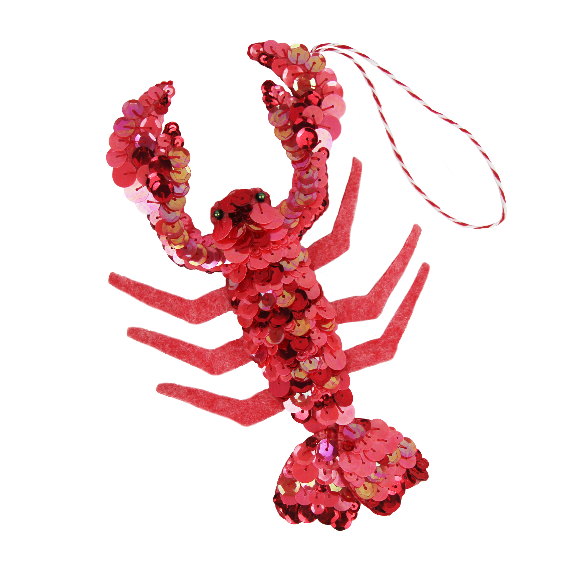 Larry the Lobster Sequin Ornament