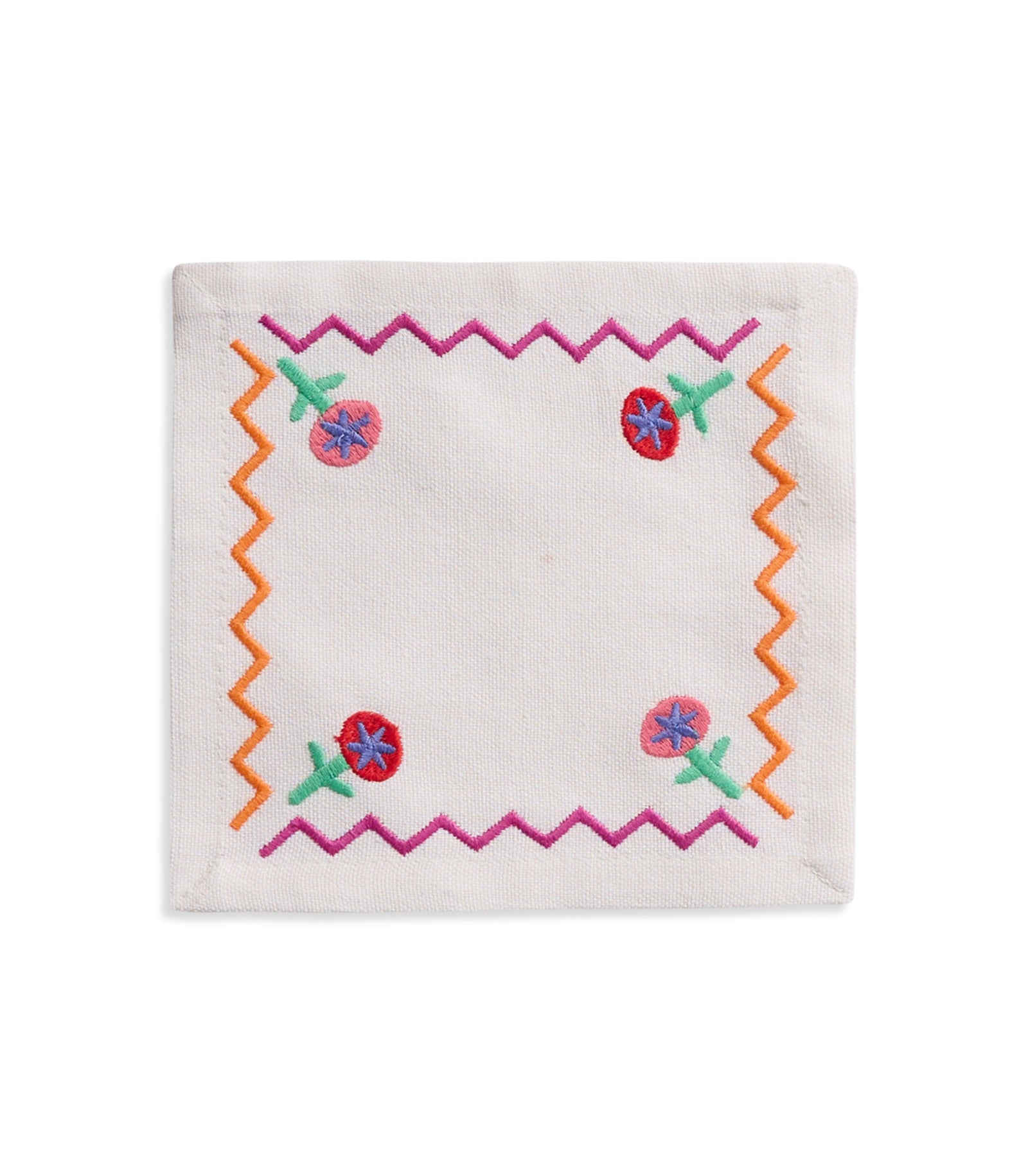 Tropical ZigZag Cocktail Napkin (Set of 4)