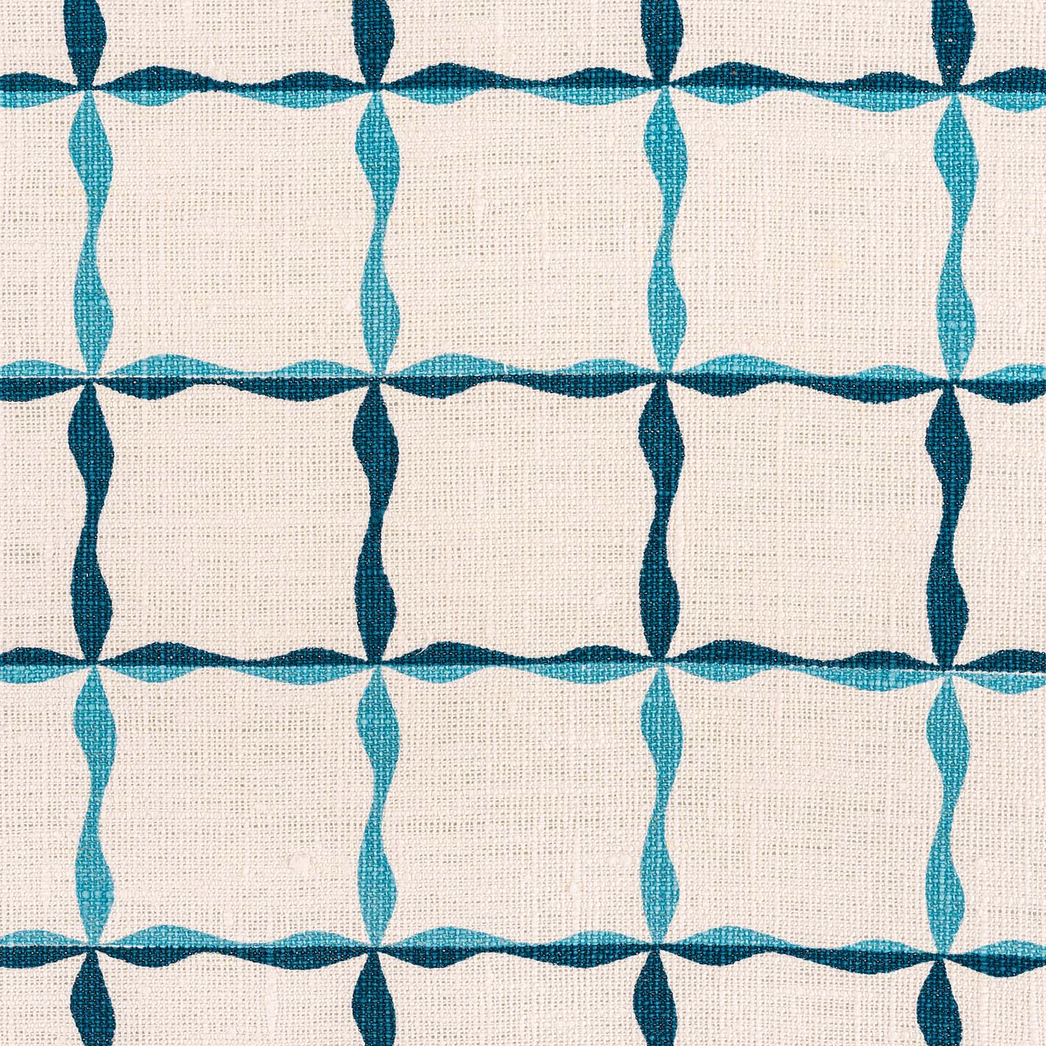 Ribbon Stripe Fabric (Tones of Blues)