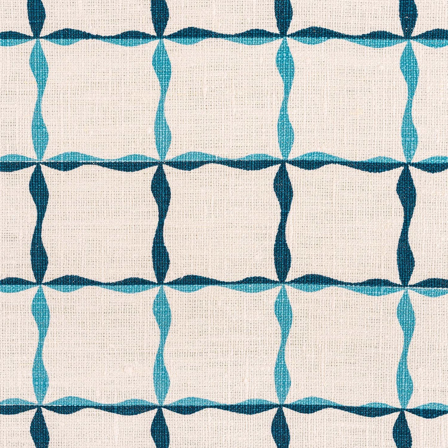 Ribbon Stripe Fabric (Tones of Blues)