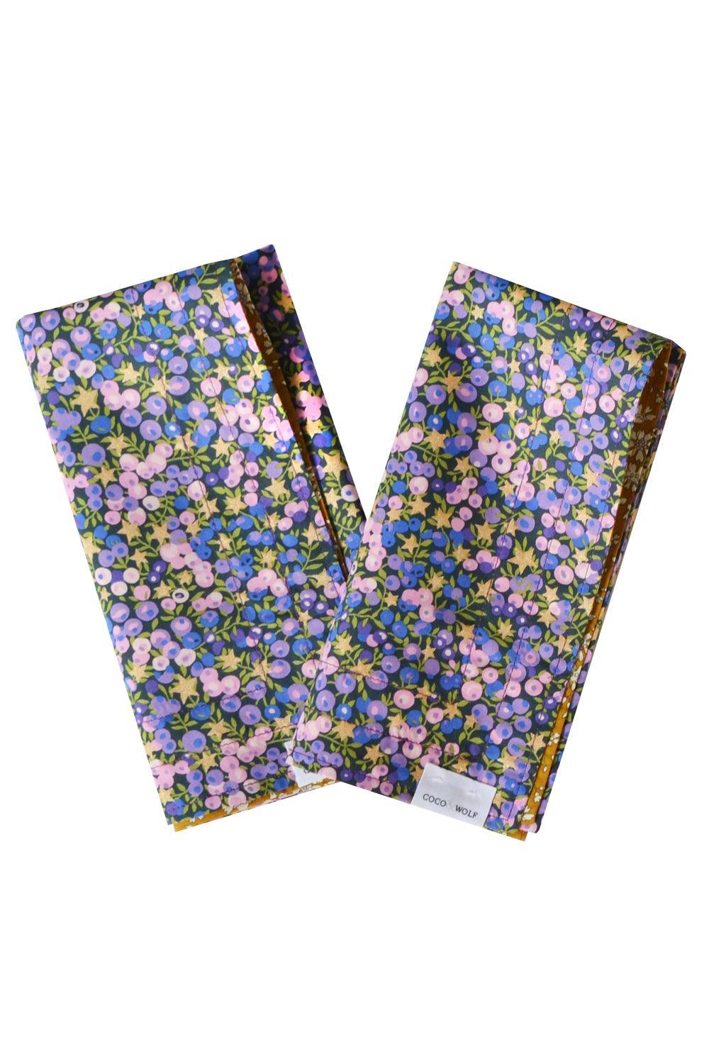 Reversible Stitch Napkin Set made with Liberty Fabric WILTSHIRE STAR & CAPEL