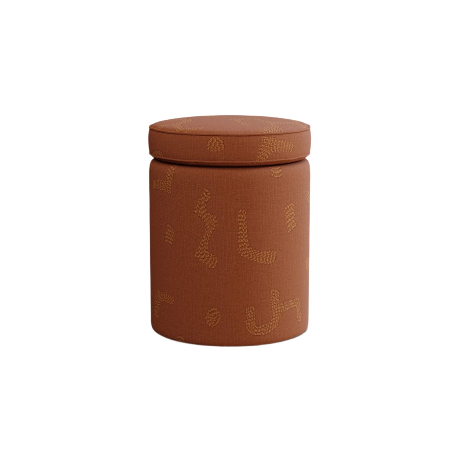 Aurora Footstool, Raphia, Tobacco