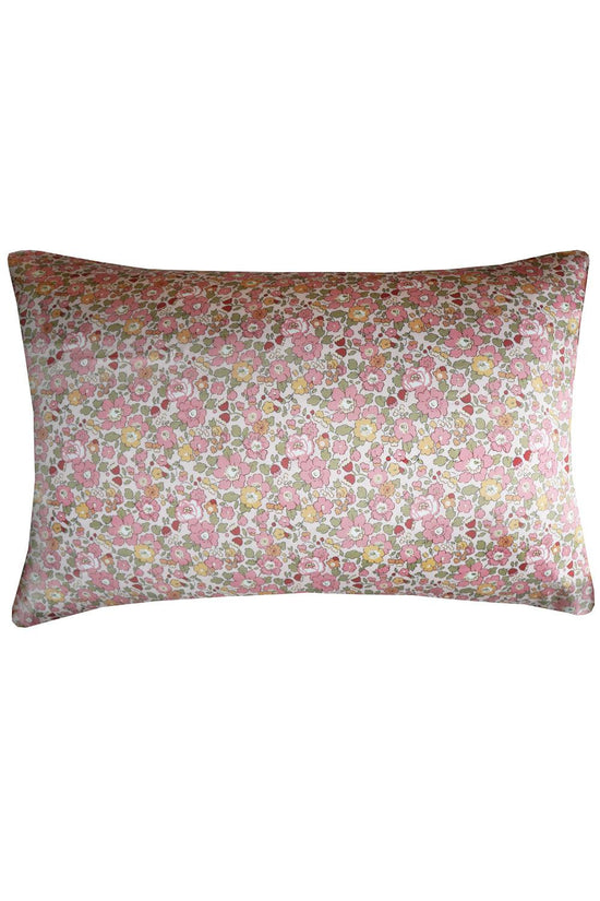Silk Pillowcase Made With Liberty Fabric Betsy Field Dusky Pink