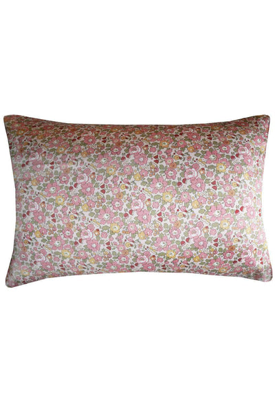 Silk Pillowcase Made With Liberty Fabric Betsy Field Dusky Pink