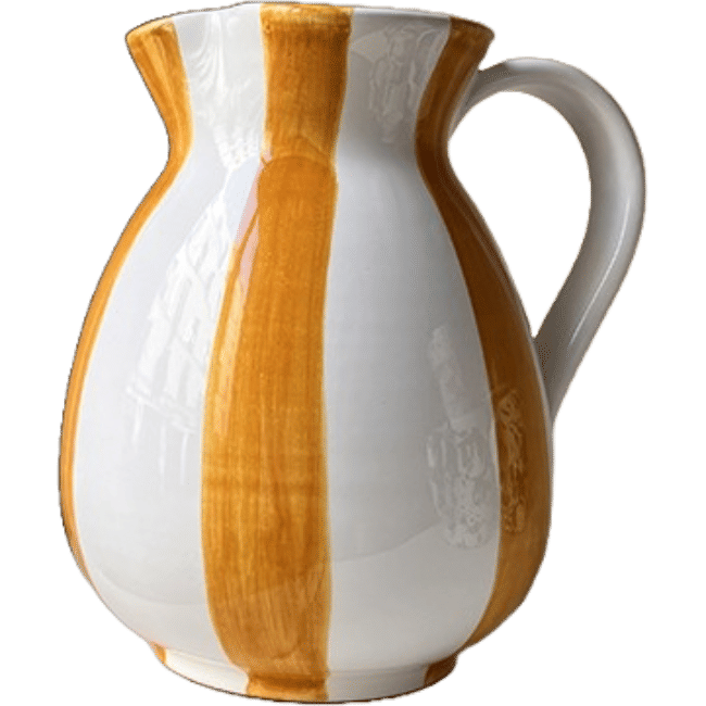 Ochre Stripe Carafe 1L
