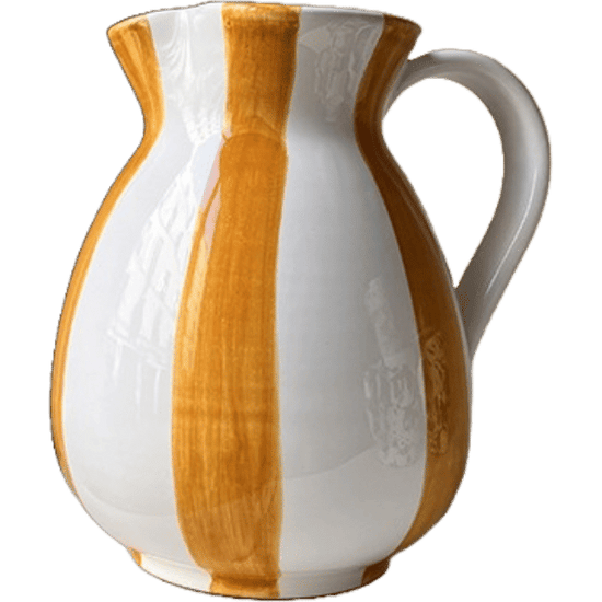 Ochre Stripe Carafe 1L