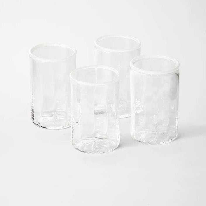 Peter Glass White Small - Set of Four