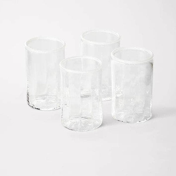 Peter Glass White Small - Set of Four