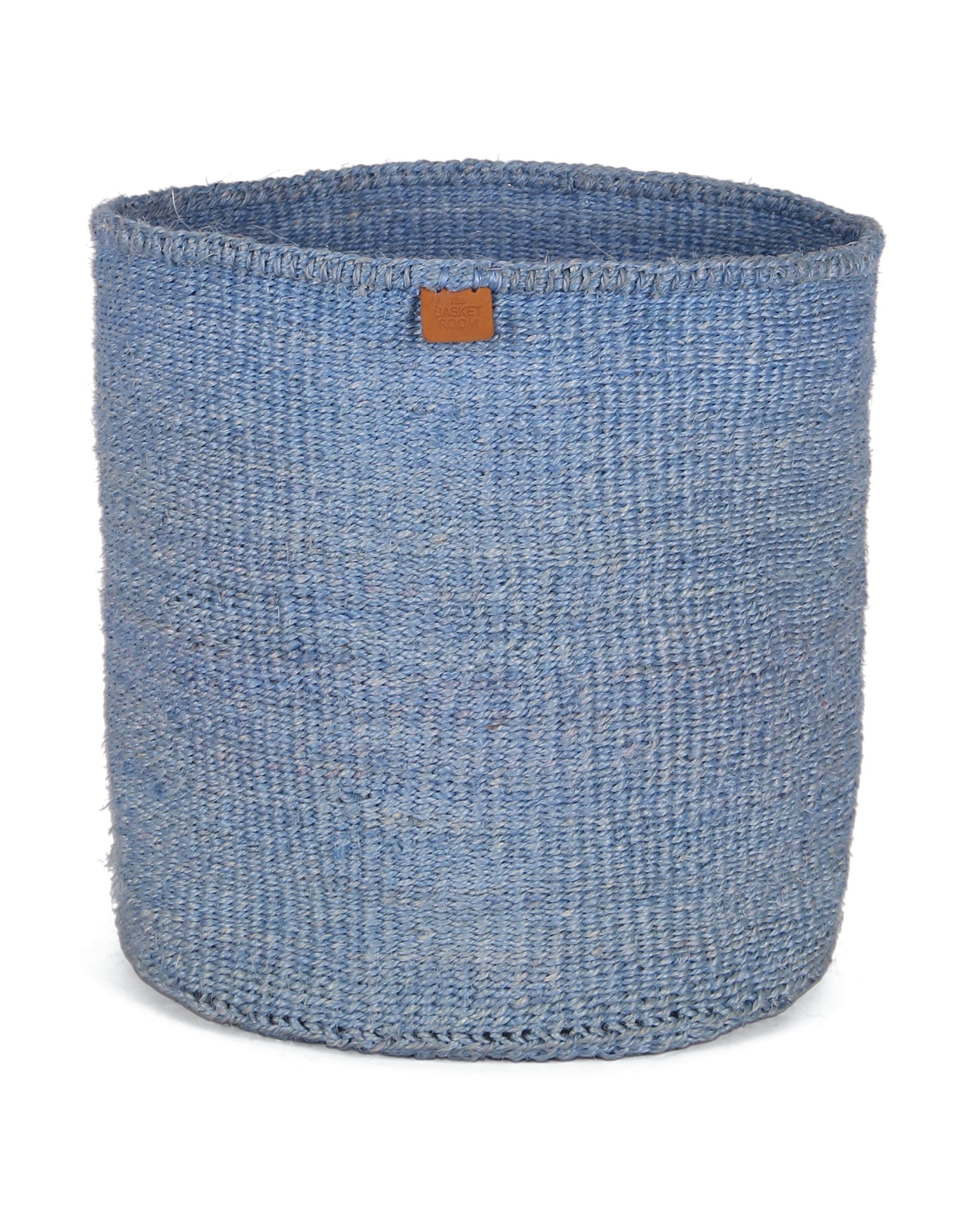 TOTO: Powder Blue Round Sisal Basket