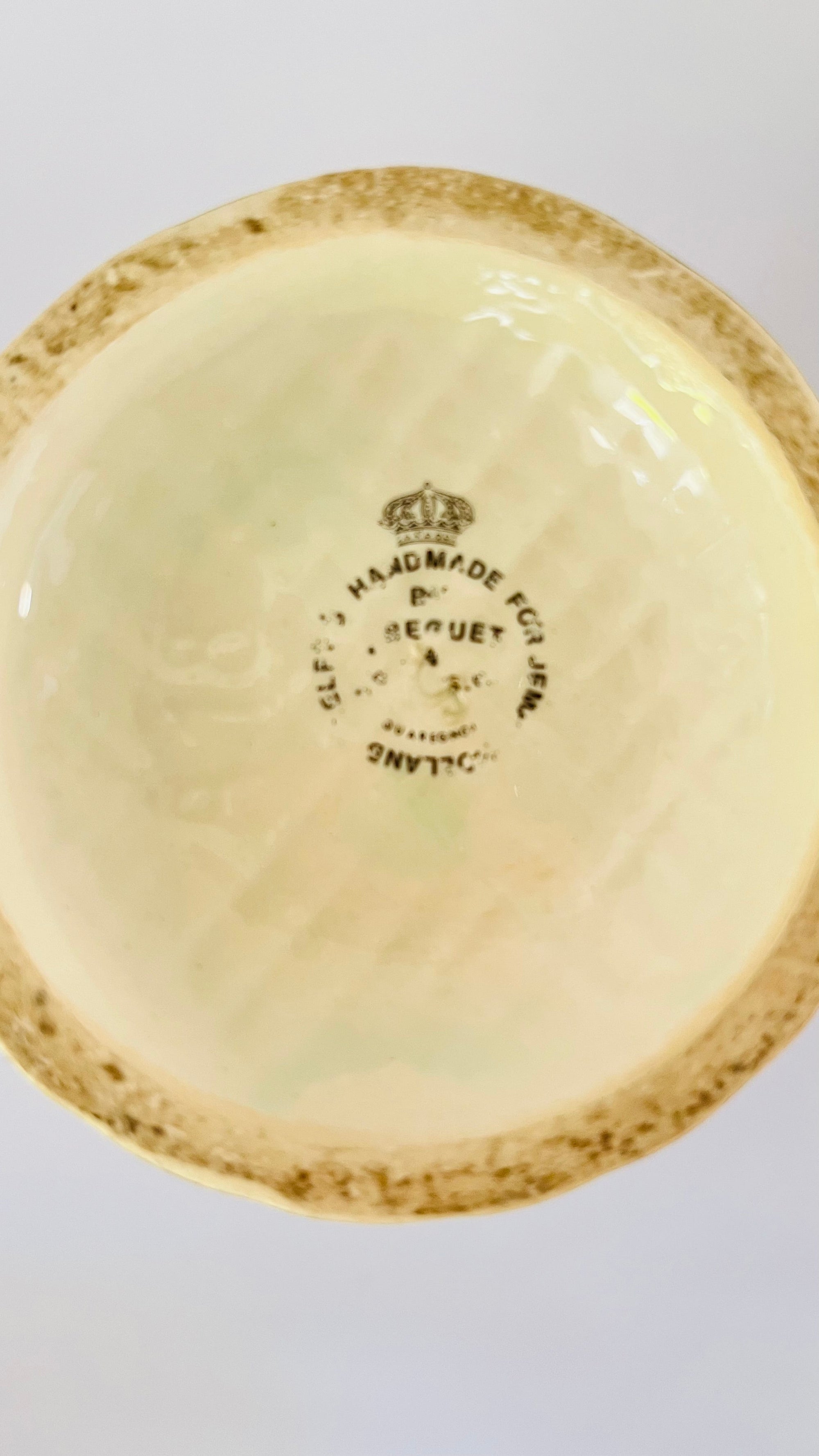 Antique Delft Polychrome Lamp