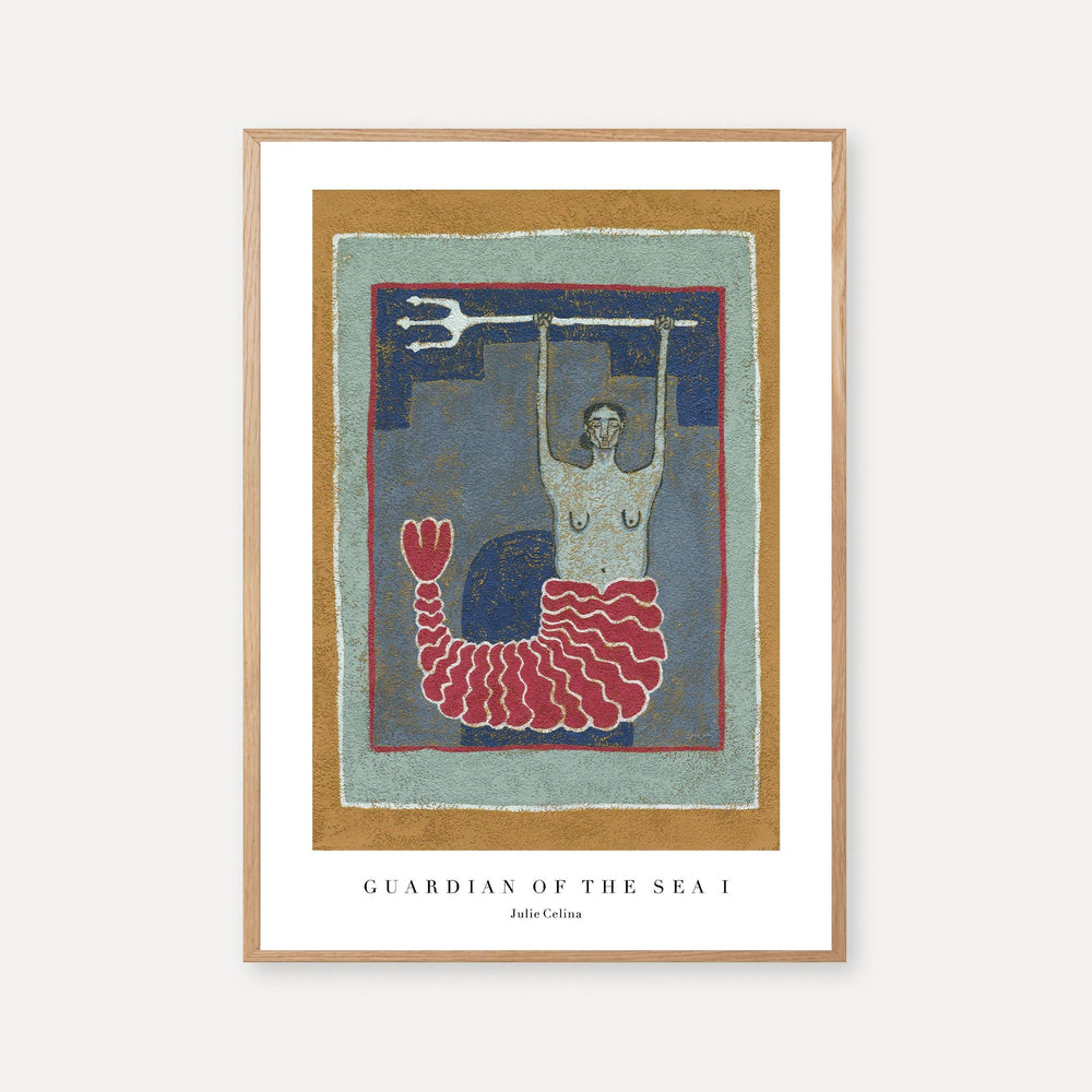 Guardian of the Sea I - Mermaid Wall Art Print