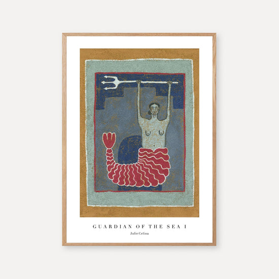 Guardian of the Sea I - Mermaid Wall Art Print