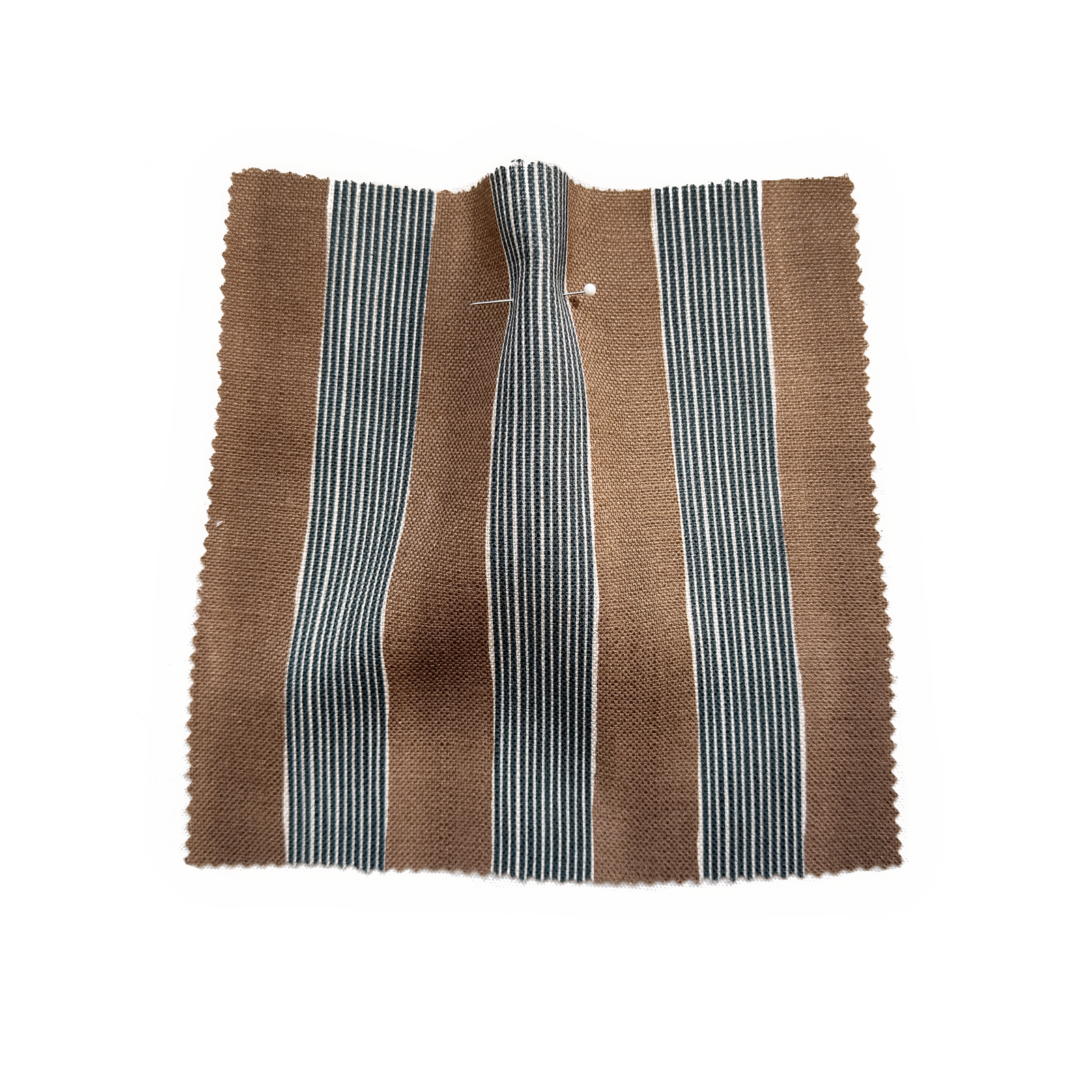 New Stripe Fabric - Chocolate