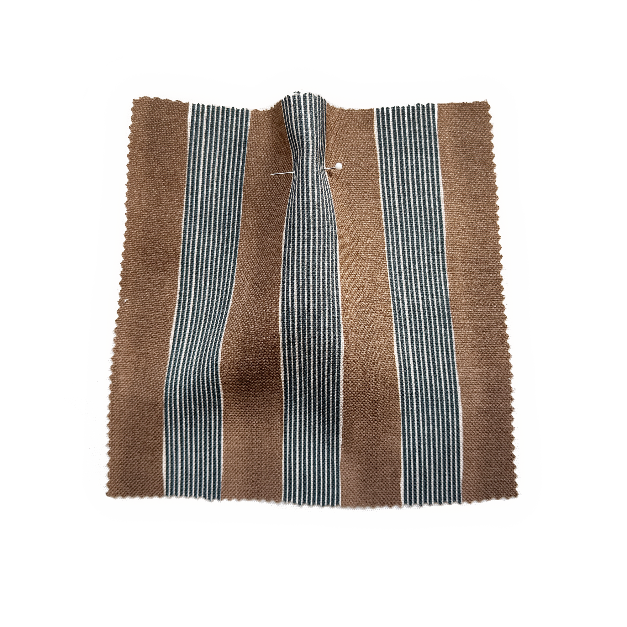 New Stripe Fabric - Chocolate