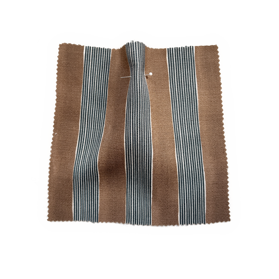 New Stripe Fabric - Chocolate