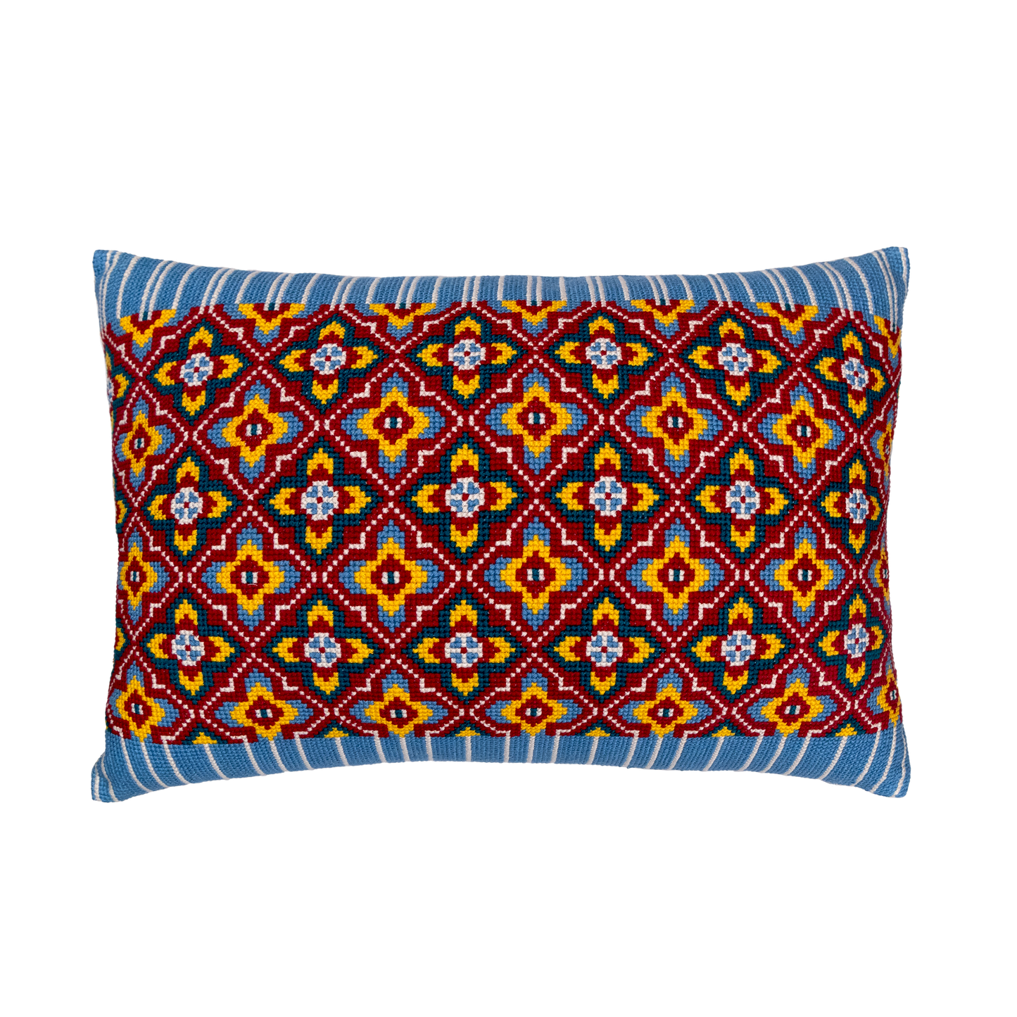 Cross-Stitch Pillow Cover 14×20 in